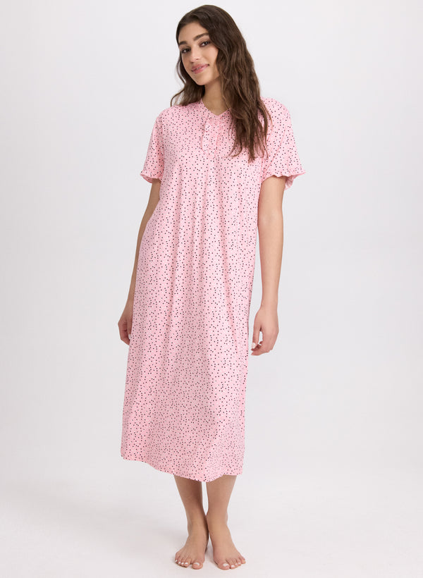 laura Polka Dot Nightgown