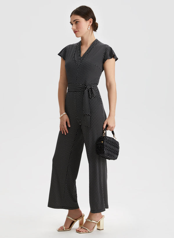 Laura Polka Dot Print Jumpsuit