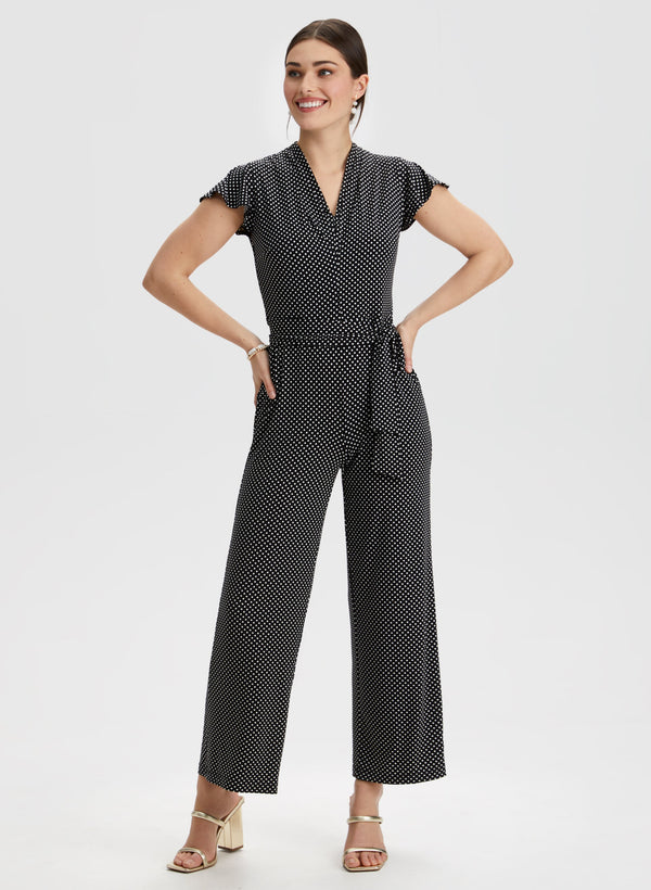 laura Polka Dot Print Jumpsuit