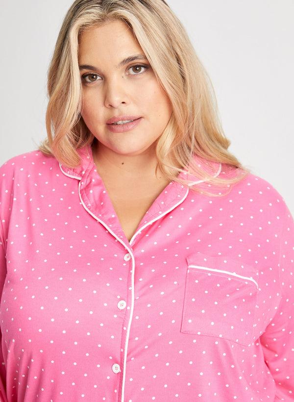 Laura Polka Dot Print Pyjama Set