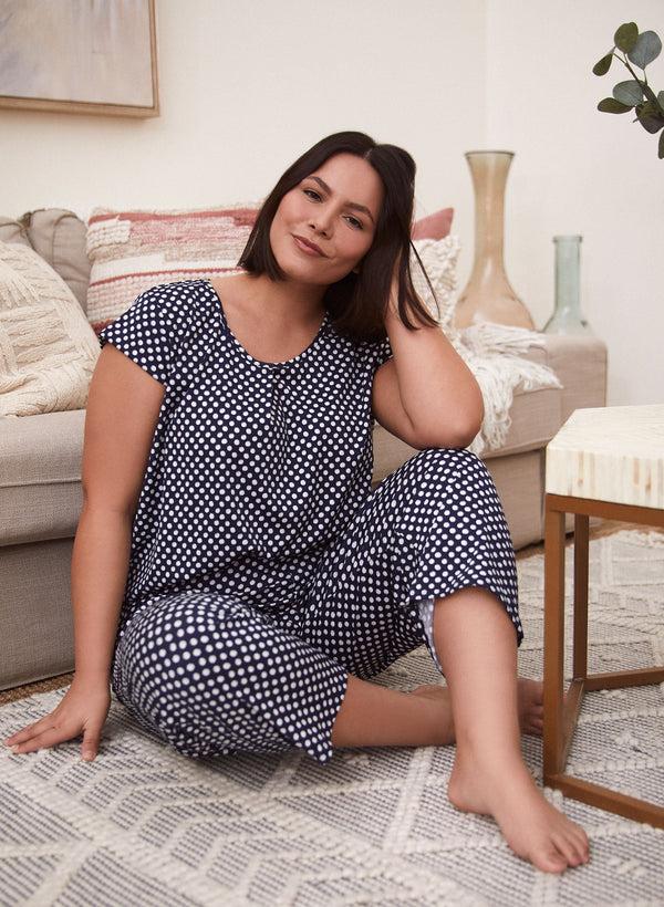 Laura Polka Dot Print Pyjama Set