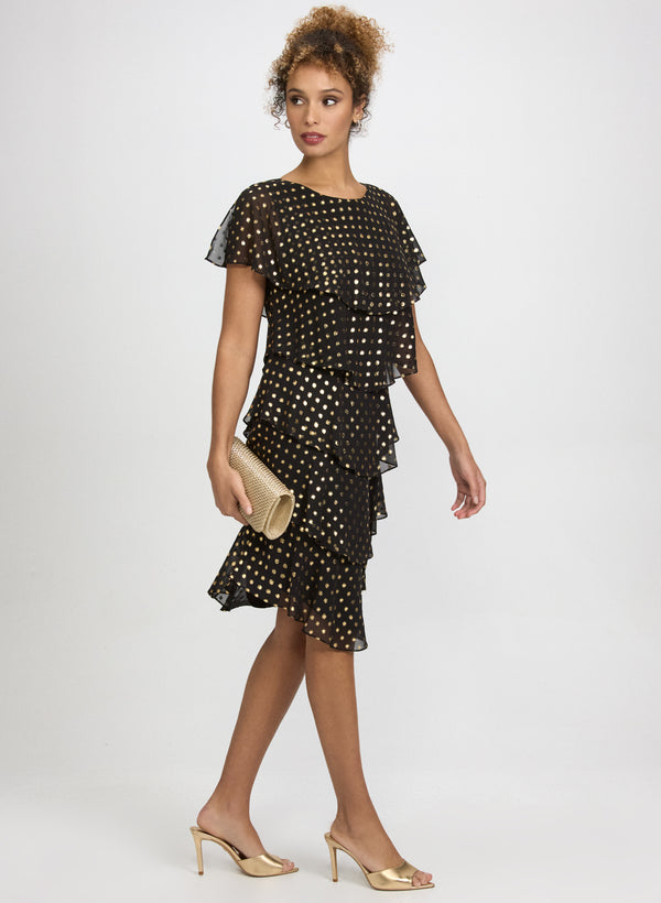 Laura Polka Dot Tiered Dress
