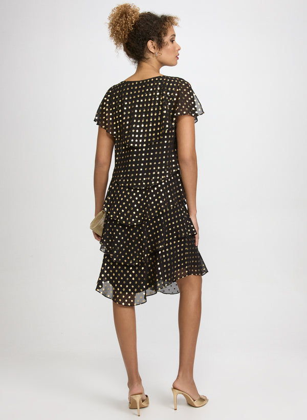 Laura Polka Dot Tiered Dress