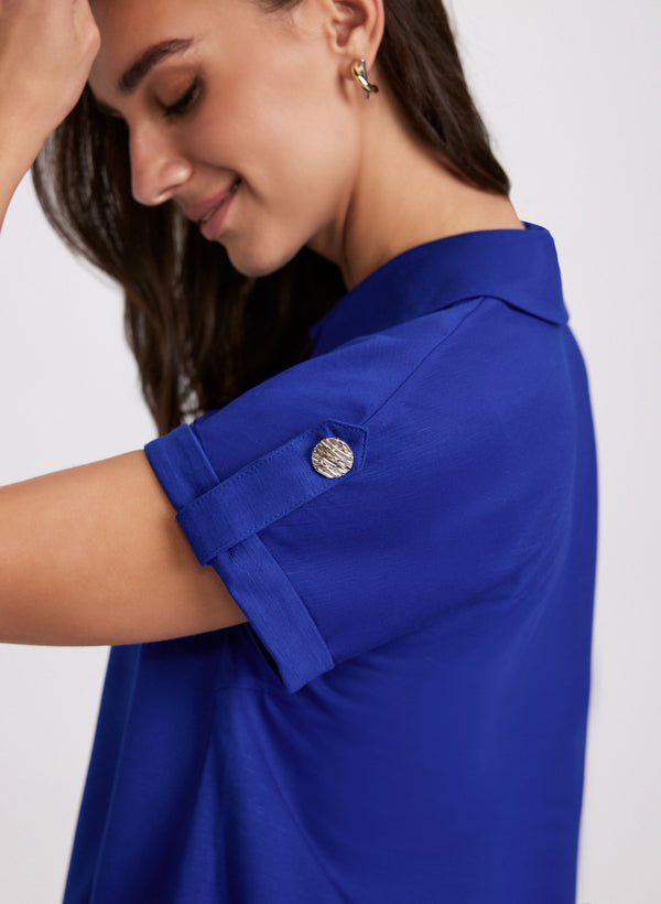 Laura Polo Collar T-Shirt