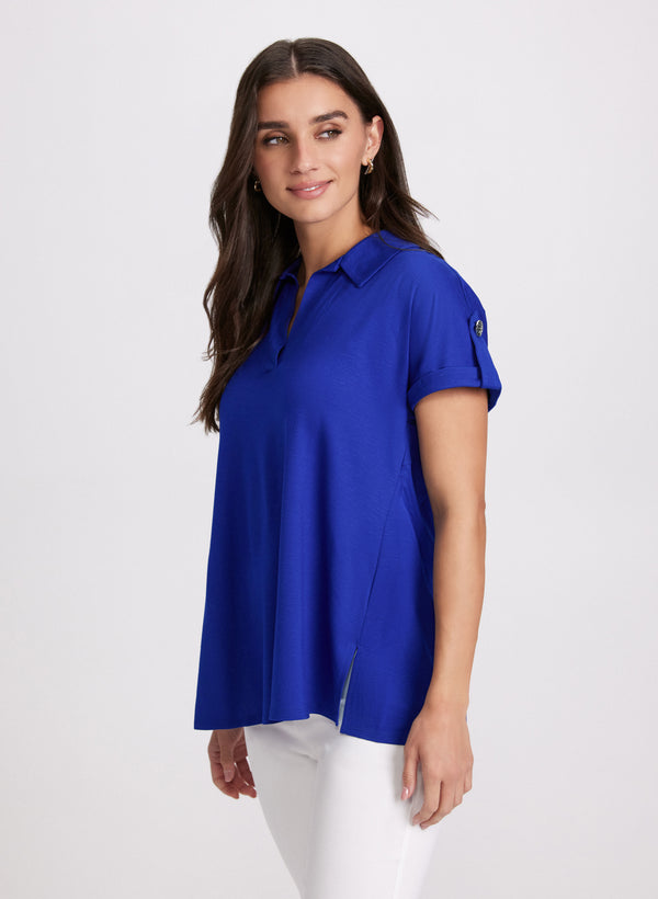 Laura Polo Collar T-Shirt