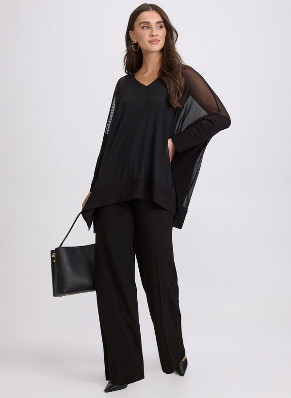 Laura Poncho-Style Top