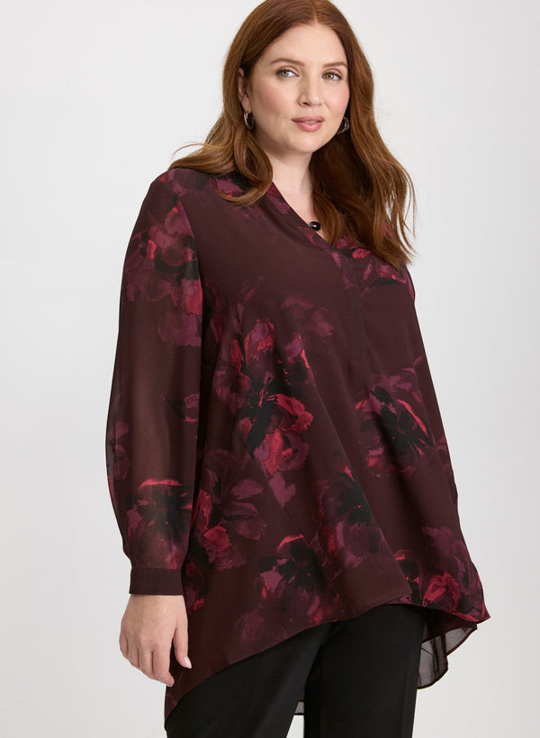 laura Poppy Print Blouse