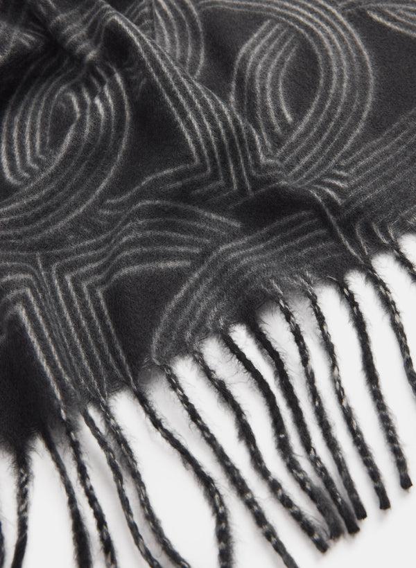 Laura Printed Fringe Scarf