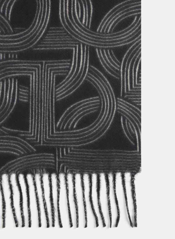Laura Printed Fringe Scarf