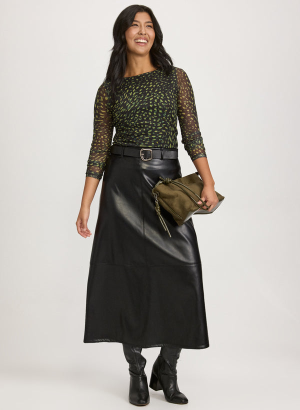 Laura Printed Mesh Top