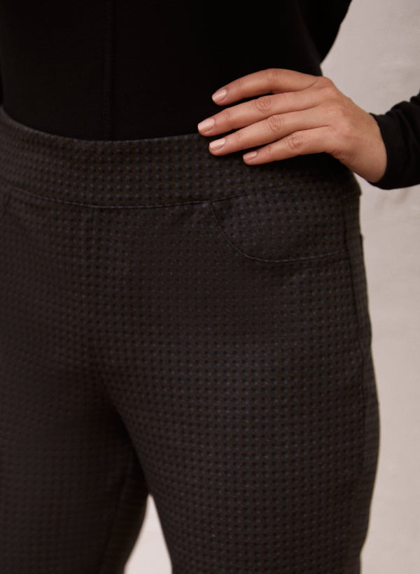 Laura Printed Pull-On Slim Leg Pants