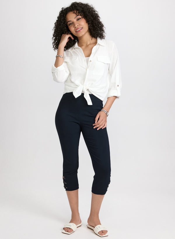 Laura Pull-On Bengaline Capris