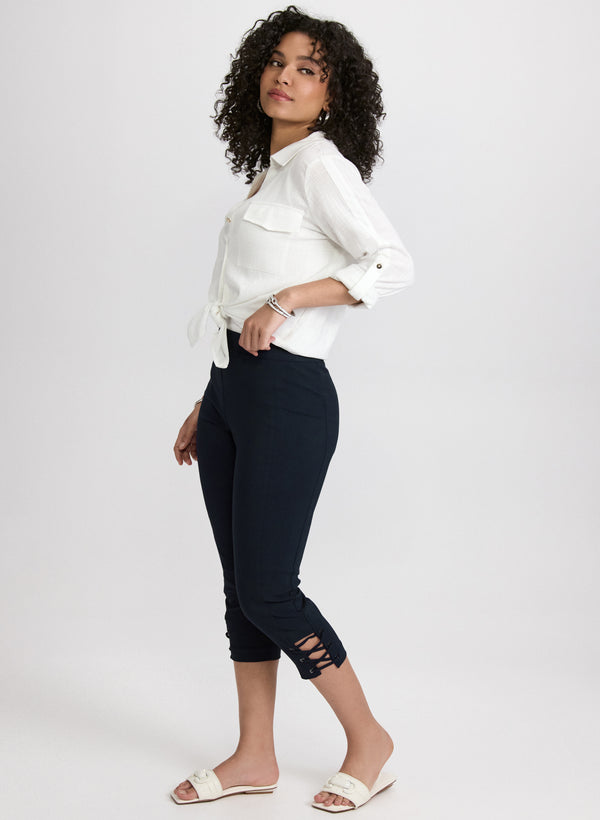 Laura Pull-On Bengaline Capris