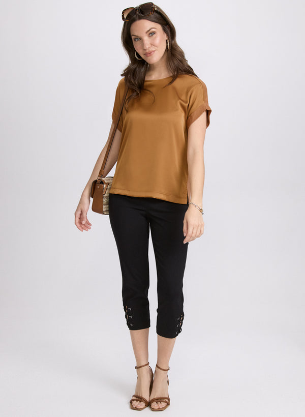 Laura Pull-On Bengaline Capris