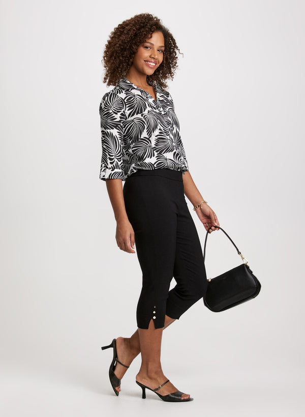 Laura Pull-On Bengaline Capris