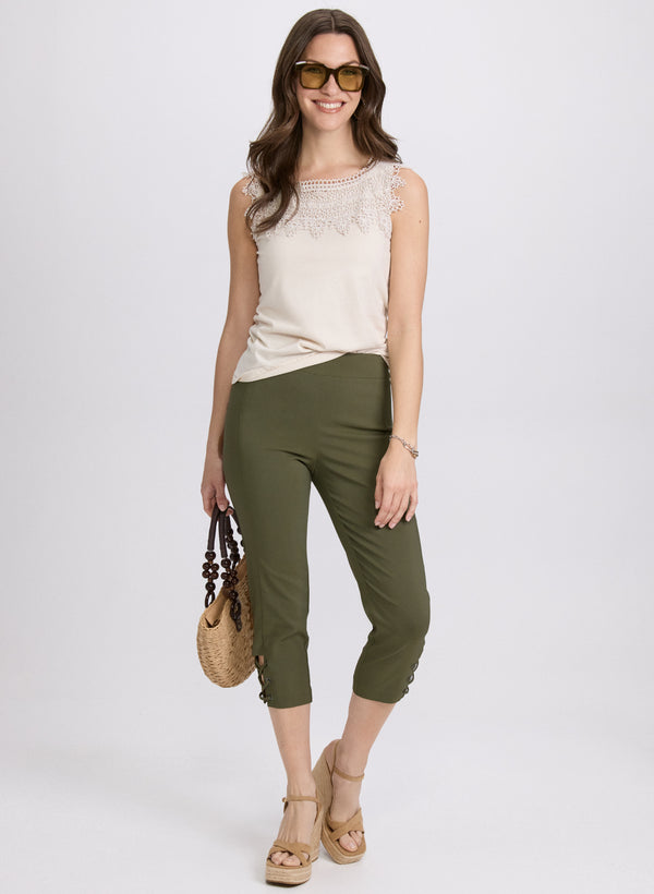Laura Pull-On Bengaline Capris