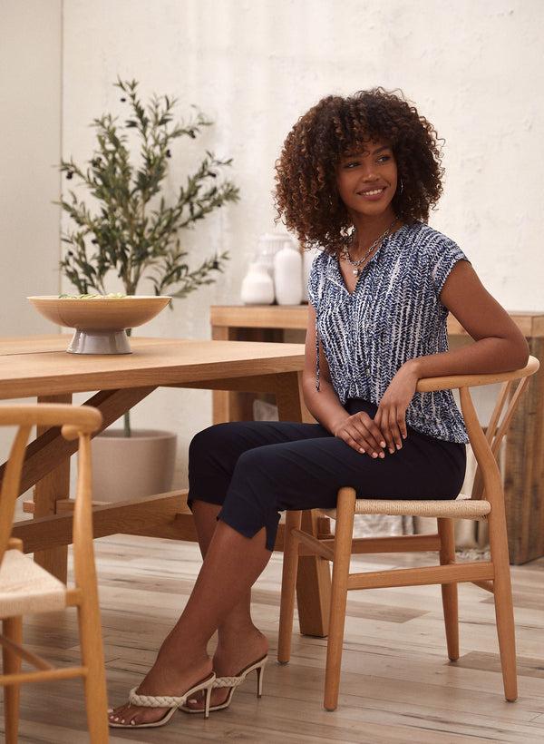 Laura Pull-On Bengaline Capris