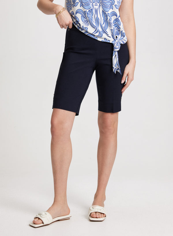 Laura Pull-On Bermuda Shorts
