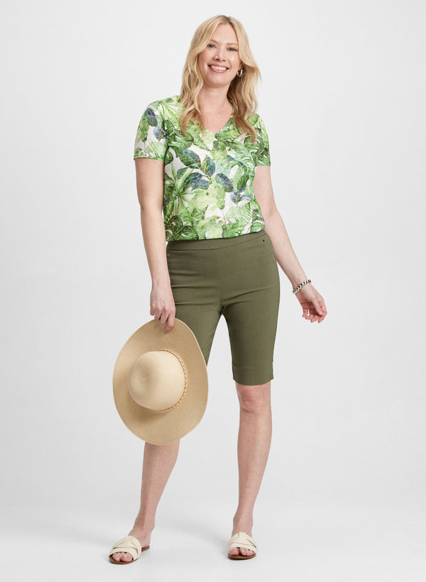 Laura Pull-On Bermuda Shorts