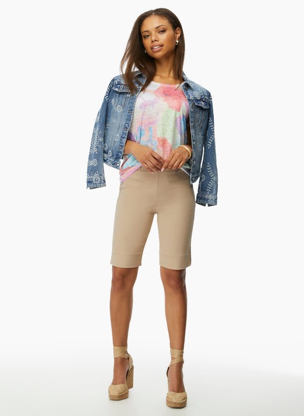 Laura Pull-On Bermuda Shorts