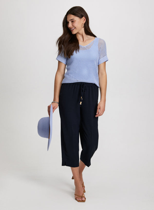 Laura Pull-On Drawstring Capris