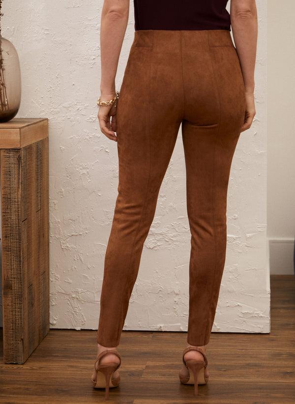 Laura Pull-on Faux Suede Leggings