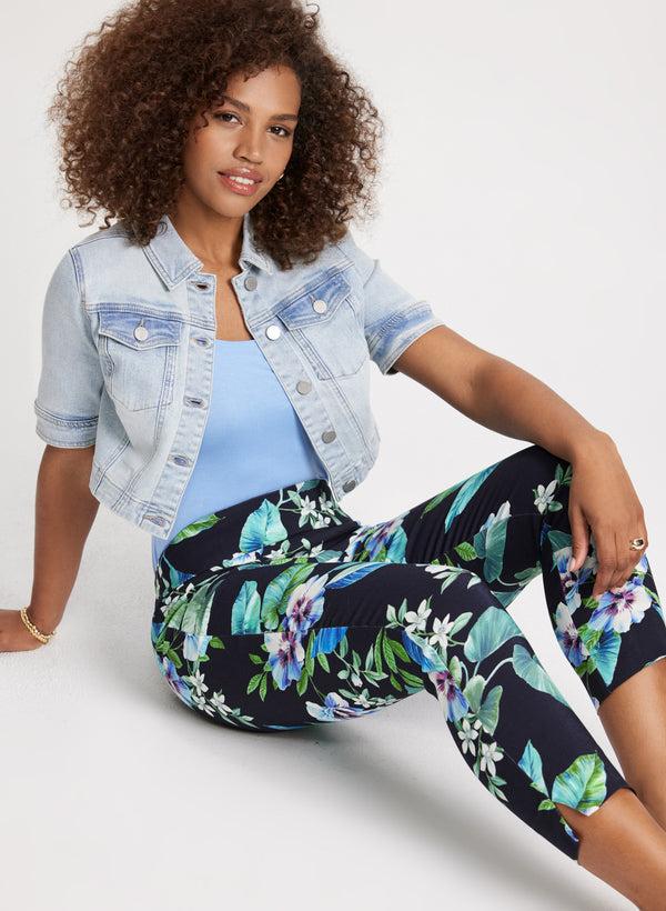 Laura Pull-On Floral Ankle Pants