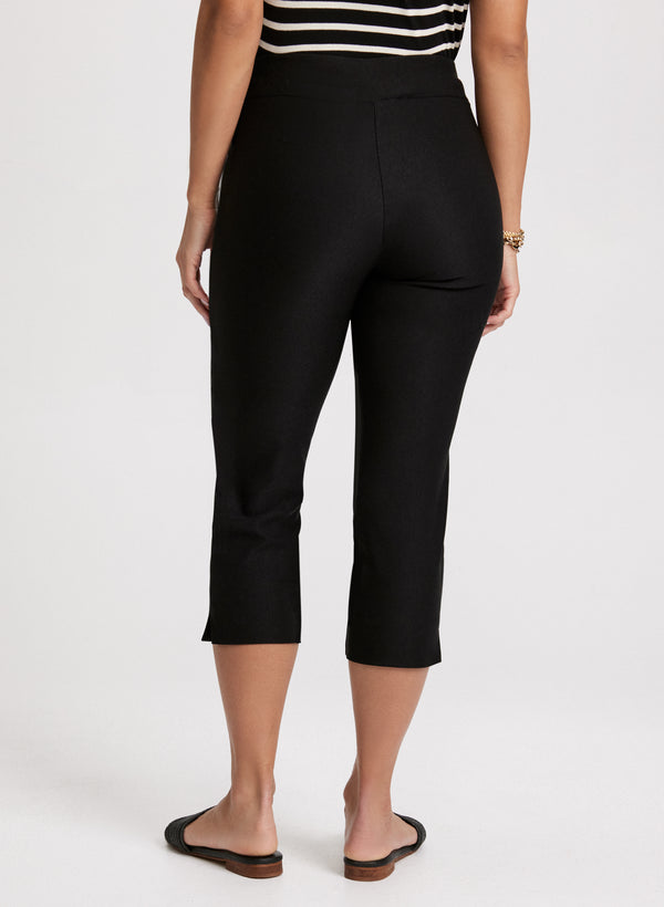 Laura Pull-On Lateral Slit Capris