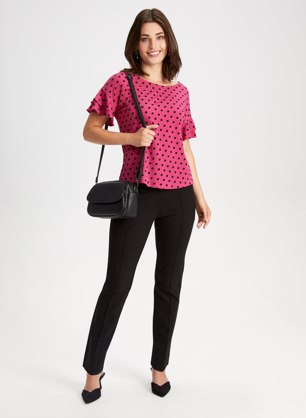 Laura Pull-On Ponte De Roma Pants