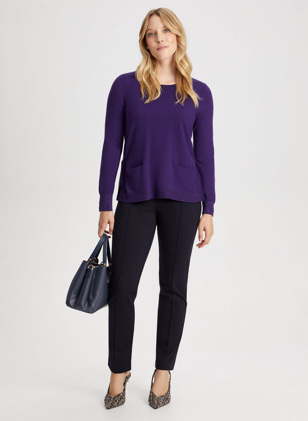 Laura Pull-On Ponte De Roma Pants