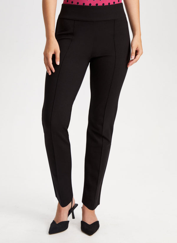 laura Pull-On Ponte de Roma Pants