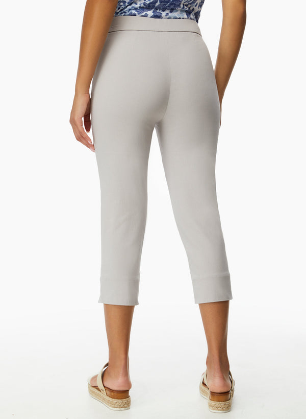 Laura Pull-On Side Slit Capris