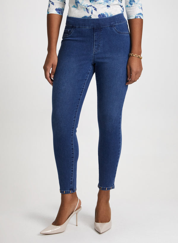 laura Pull-On Slim Leg Jeans