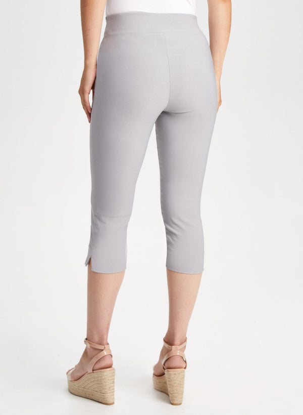 Laura Pull-On Slit Detail Capris