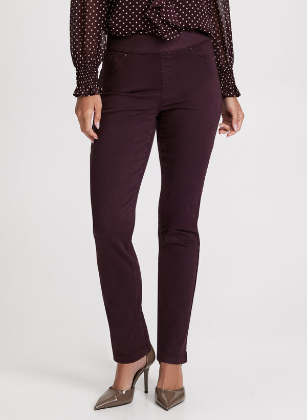 laura Pull-On Straight Leg Jeans