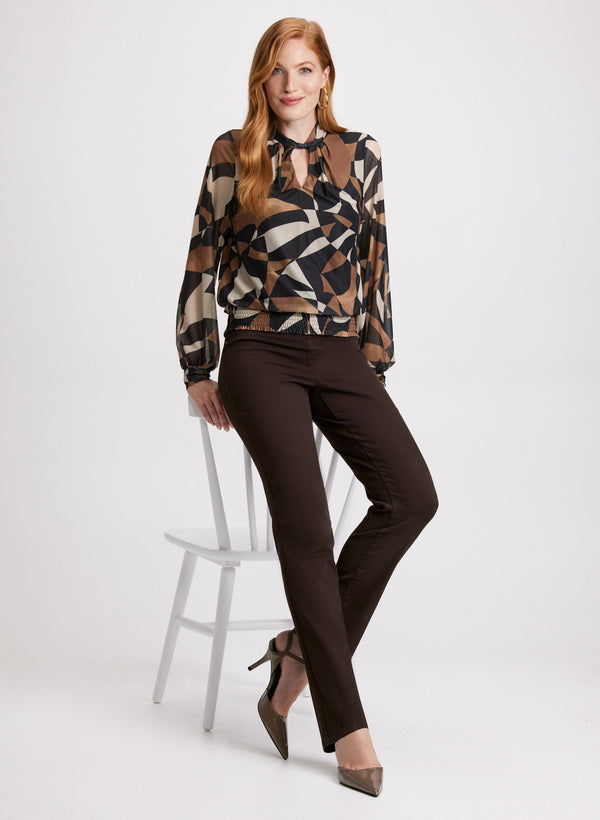 Laura Pull-On Straight Leg Jeans