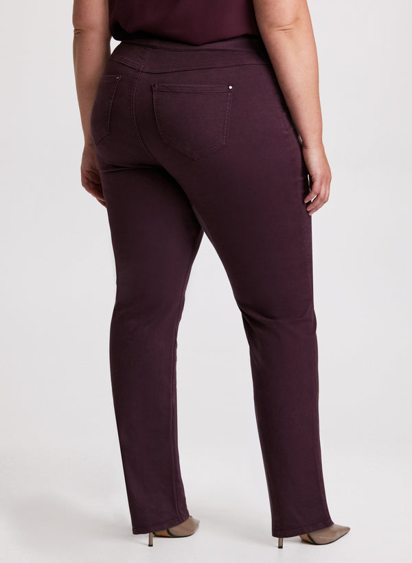 Laura Pull-On Straight Leg Jeans