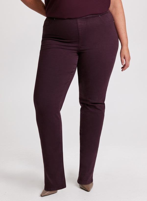 laura Pull-On Straight Leg Jeans