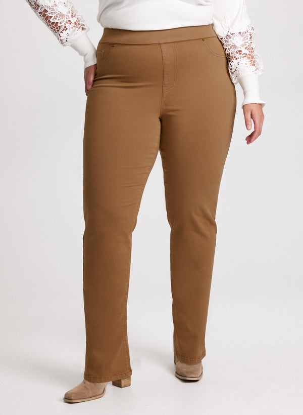 laura Pull-On Straight Leg Jeans