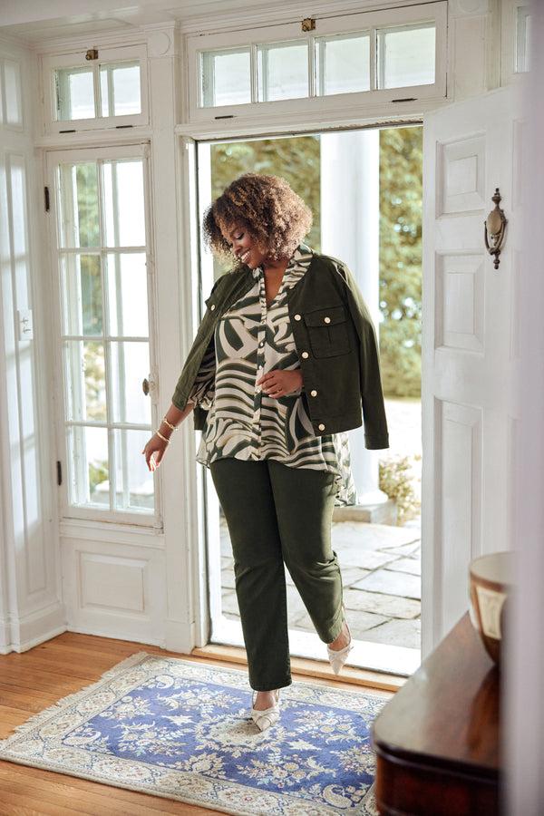 Laura Pull-On Straight Leg Jeans