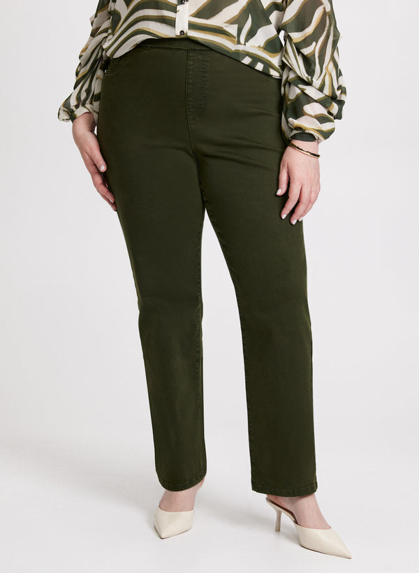 Laura Pull-On Straight Leg Jeans