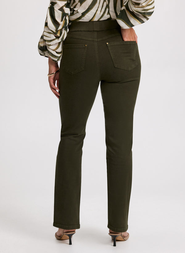 Laura Pull-On Straight Leg Jeans