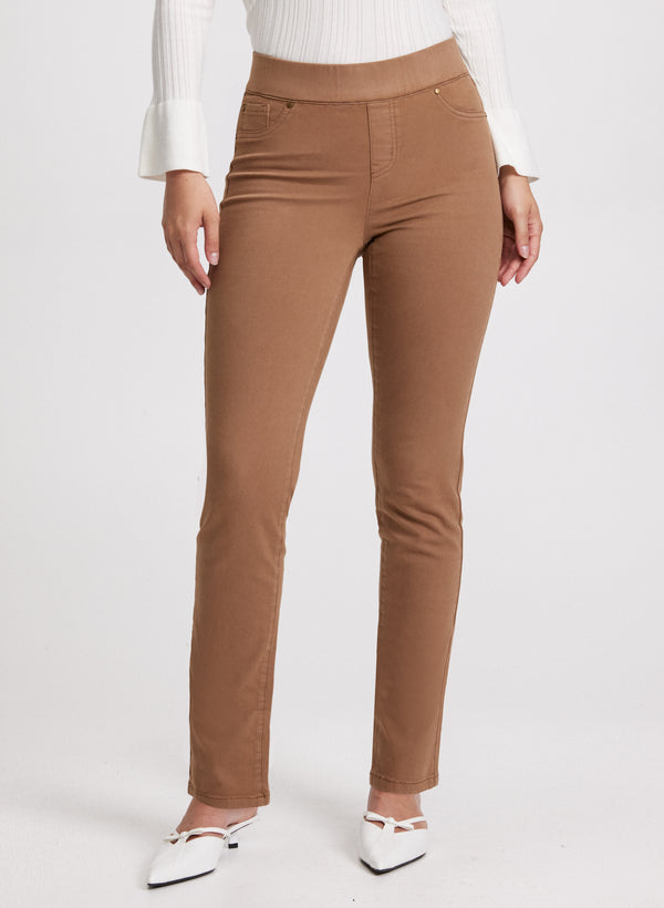laura Pull-On Straight Leg Jeans