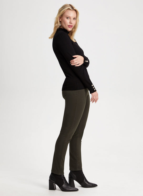 Laura Pull-On Straight Leg Jeans