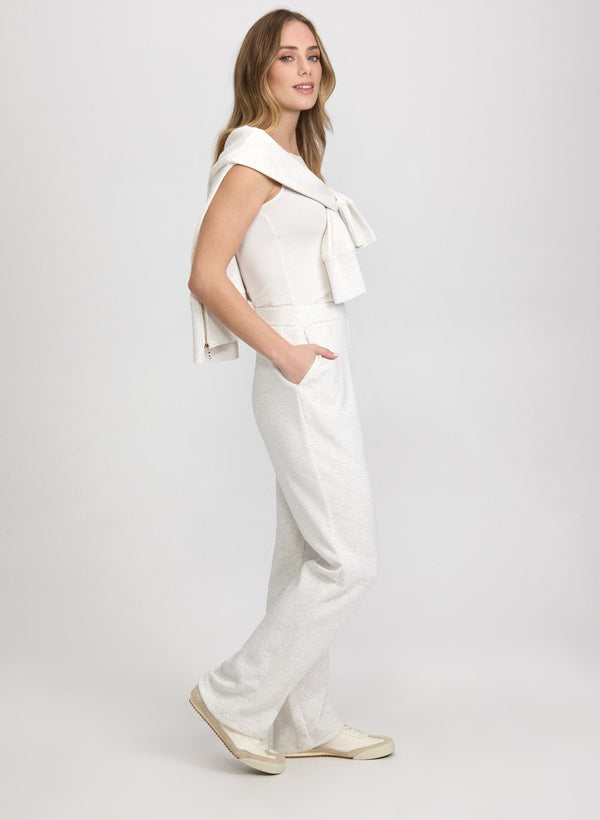 Laura Pull-On Straight-Leg Pants