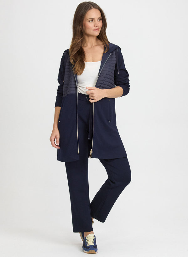 Laura Pull-On Straight-Leg Pants