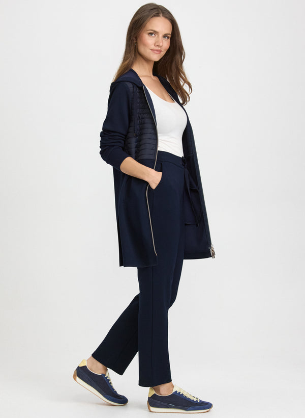 Laura Pull-On Straight-Leg Pants