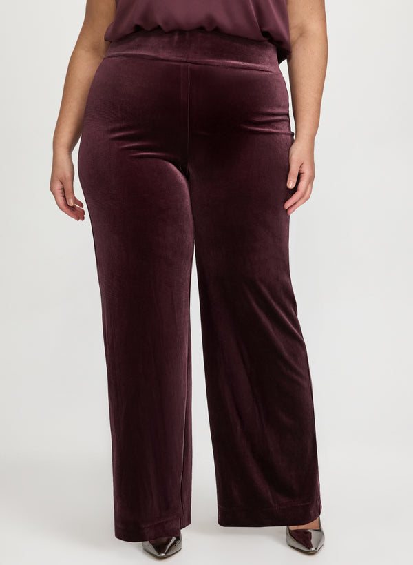laura Pull-On Velvet Pants