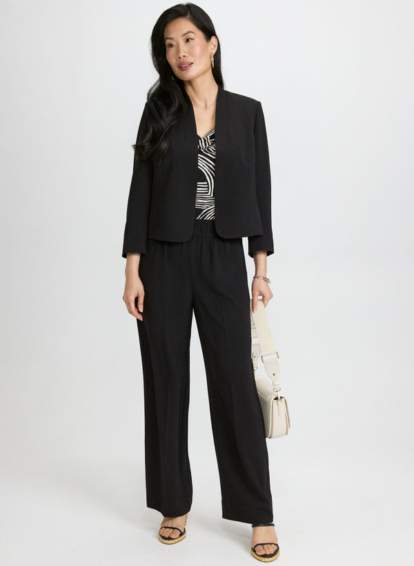 Laura Pull-On Wide-Leg Pants