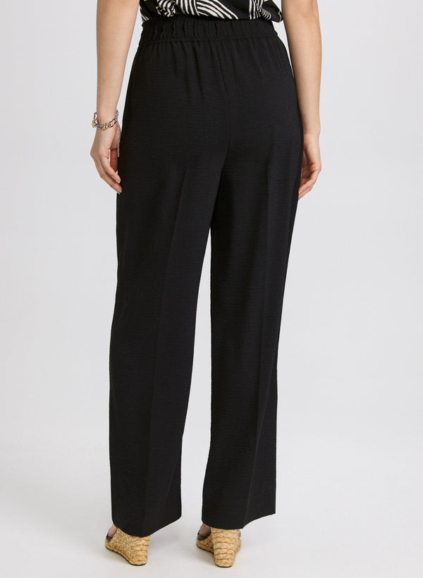 Laura Pull-On Wide-Leg Pants